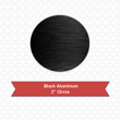 Picture of Round 2" Black Aluminum Name Badge